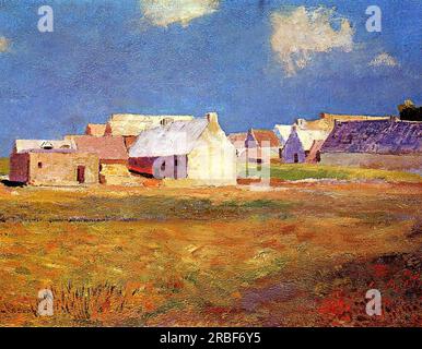 Breton Village 1890 par Odilon Redon Banque D'Images