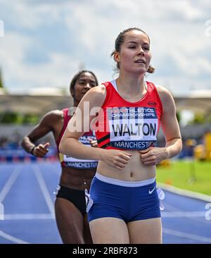 Manchester, Royaume-Uni. 9 juillet 2023 ; Manchester Regional Arena, Manchester, Lancashire, Angleterre; 2023 Muller UK Athletics Championships Manchester ; Sophie Walton crédit : action plus Sports Images/Alamy Live News Banque D'Images