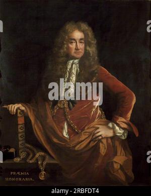 Elias Ashmole 1682 de John Riley Banque D'Images