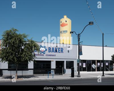 Brasseries indépendantes dans le quartier des Arts, Las Vegas, Nevada Banque D'Images