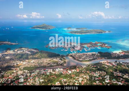 Côte de Mahé, Seychelles Banque D'Images