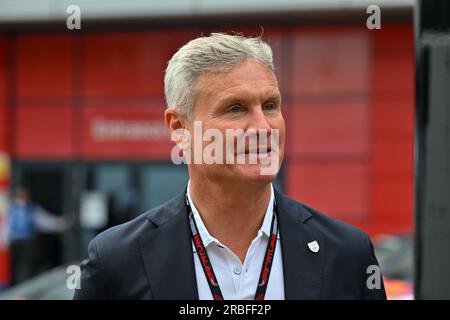 Towcester, Royaume-Uni. 09 juillet 2023. Silverstone, Towcester, Northamptonshire, Royaume-Uni le 09 2023 juillet. David Coulthard MBE dans la région de Paddock le jour de la course au Grand Prix de Grande-Bretagne de Formule 1 Aramco à Silverstone, Towcester, Northamptonshire, Royaume-Uni le 09 2023 juillet. Crédit : Francis Knight/Alamy Live News Banque D'Images