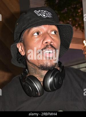 Miami Beach, États-Unis. 08 juillet 2023. Nick Cannon à Miami Beach, FL pendant Miami Swim week le 8 juillet 2023. (Photo de Michele Eve Sandberg/Sipa USA) crédit : SIPA USA/Alamy Live News Banque D'Images