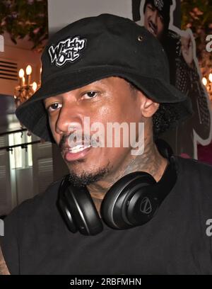 Miami Beach, États-Unis. 08 juillet 2023. Nick Cannon à Miami Beach, FL pendant Miami Swim week le 8 juillet 2023. (Photo de Michele Eve Sandberg/Sipa USA) crédit : SIPA USA/Alamy Live News Banque D'Images