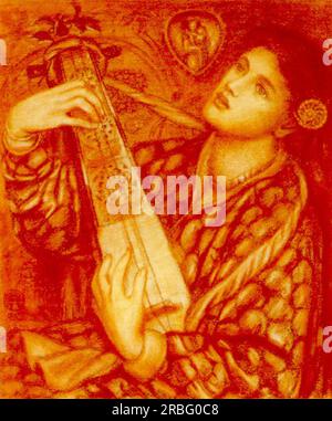 A Christmas Carol 1867 de Dante Gabriel Rossetti Banque D'Images