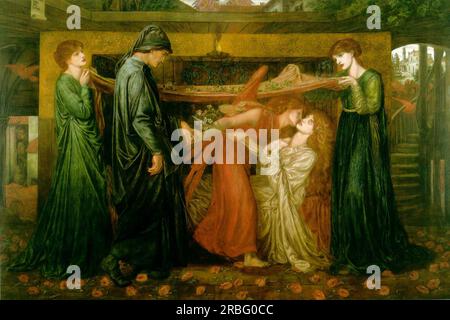 Rêve de Dante 1871 de Dante Gabriel Rossetti Banque D'Images