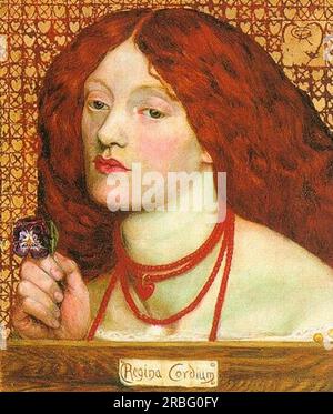 Regina Cordium 1860 de Dante Gabriel Rossetti Banque D'Images