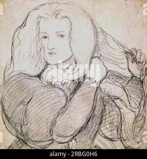 Annie Miller 1877 de Dante Gabriel Rossetti Banque D'Images