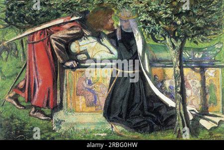 Arthur`s Tomb 1855 de Dante Gabriel Rossetti Banque D'Images