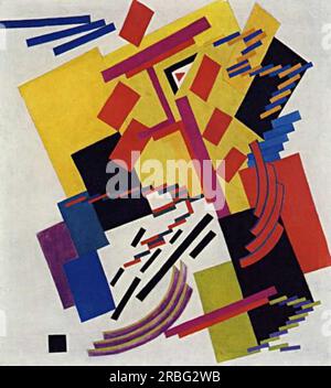 Composition non objective 1916 par Olga Rozanova Banque D'Images