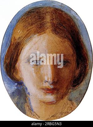 Portrait de Rose la touche 1861 par John Ruskin Banque D'Images