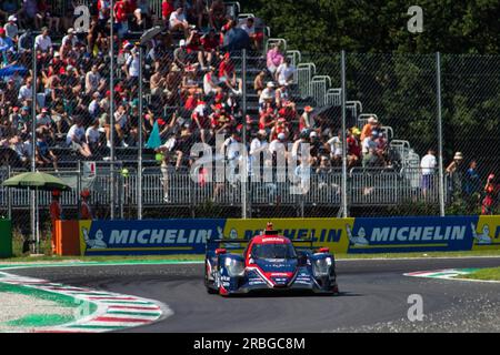 Circuit de Monza, Monza, Lombardie, Italie. 9 juillet 2023. Championnat du monde d'Endurance FIA 2023, 6 heures de Monza ; F. Lubin, P. Hanson, B. Hanley United Autosport team Credit : action plus Sports/Alamy Live News Banque D'Images