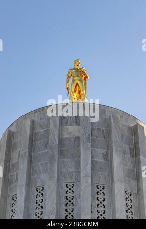 12 octobre 2018, Salem, Oregon, États-Unis : le Capitole de l'État de l'Oregon est le bâtiment abritant la législature de l'État et les bureaux du gouverneur Banque D'Images