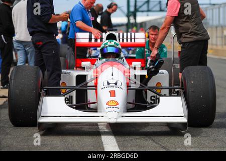 McLaren MP4/7a (Ayrton Senna (BRA) saison 1992) en FORMULE 1 ARAMCO BRITISH GRAND PRIX 2023 - jUL7-9 Silverstone, Grande Bretagne Banque D'Images