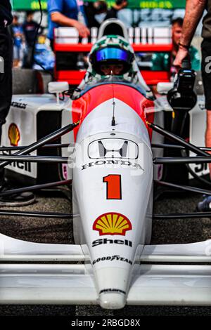 McLaren MP4/7a (Ayrton Senna (BRA) saison 1992) en FORMULE 1 ARAMCO BRITISH GRAND PRIX 2023 - jUL7-9 Silverstone, Grande Bretagne Banque D'Images