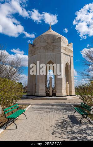 Mausolée dans l'ancienne colonie de Saray-Juek, Atyrau, Kazakhstan Banque D'Images