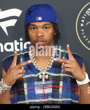 Las Vegas, États-Unis. 09 juillet 2023. LIL Baby arrive à la Fanatics x NBPA Summer Players Party qui s'est tenue au Tao Nightclub au Venetian Resort Las Vegas le 8 juillet 2023 à Las Vegas, Nevada © JPA/AFF-USA.com Credit : AFF/Alamy Live News Banque D'Images