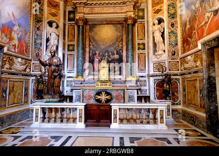 Cappella degli Angeli dans l'église Gesu à Rome Italie Banque D'Images