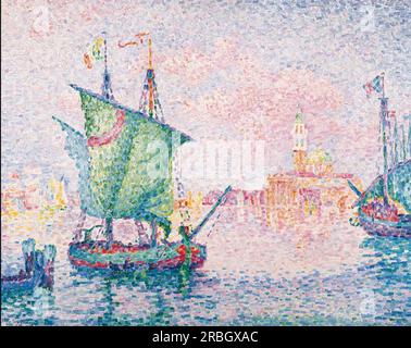 Venise, le nuage rose 1909 de Paul Signac Banque D'Images