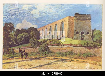 L'aqueduc de Marly 1874 par Alfred Sisley Banque D'Images