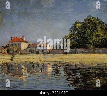 Bords du Loing, Saint Mammes 1885 par Alfred Sisley Banque D'Images