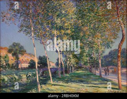 アルフレッド・シスレーL'ALLEE DES PEUPLIERS A MORET Alfred Sisley (1839-1899) , L'allée des peupliers à Moret au