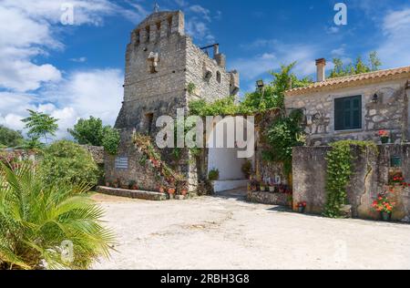 Le monastère de Panagia Anafonitria sur les îles de Zakynthos, Grèce Banque D'Images