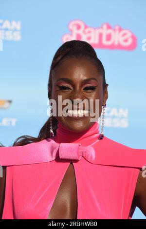 Los Angeles, Californie, États-Unis 9 juillet 2023 l'actrice Issa Rae assiste à Warner Bros. Images première mondiale de ÔBarbieÕ au Shrine Auditorium le 9 juillet 2023 à Los Angeles, Californie, États-Unis. Photo de Barry King/Alamy Live News Banque D'Images