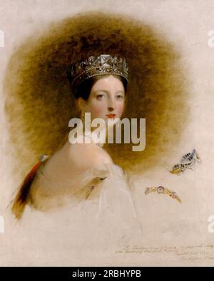 Reine Victoria 1838 par Thomas Sully Banque D'Images