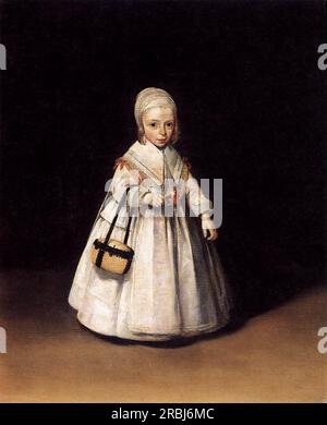 Helena van der Schalcke enfant 1648 par Gerard Terborch Banque D'Images