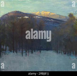 Mont Monadnock 1914 par Abbott Handerson Thayer Banque D'Images