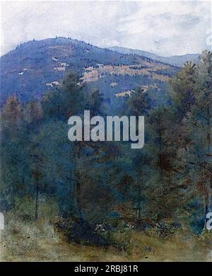 Mont Monadnock 1887 par Abbott Handerson Thayer Banque D'Images