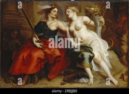 Allégorie de la justice et de la paix par Theodoor van Thulden Banque D'Images