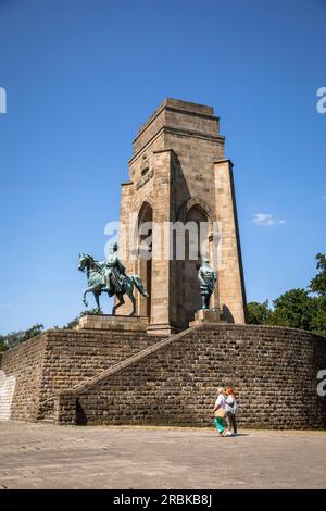 Monument de l'empereur William dans le quartier de Hohensyburg, Dortmund, Rhénanie-du-Nord-Westphalie, Allemagne. Kützenstraße, Banque D'Images