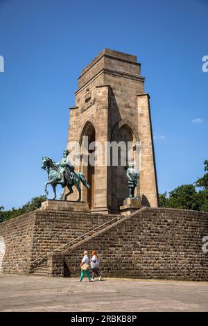 Monument de l'empereur William dans le quartier de Hohensyburg, Dortmund, Rhénanie-du-Nord-Westphalie, Allemagne. Kützenstraße, Banque D'Images