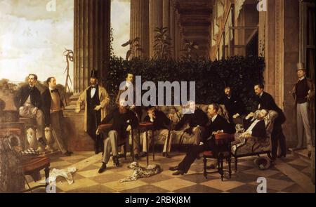 Le cercle de la rue Royale 1868 par James Tissot Banque D'Images