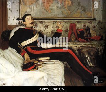 Colonel Frederick Gustavus Burnaby 1870 par James Tissot Banque D'Images