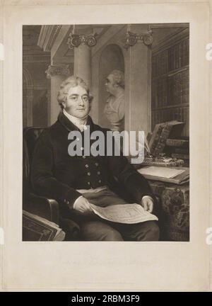 Thomas William Anson, 1e comte de Lichfield quand le vicomte Anson 1823 par Charles Turner Banque D'Images