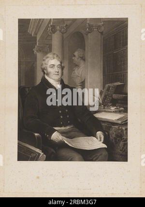 Thomas William Anson, 1e comte de Lichfield quand le vicomte Anson 1823 par Charles Turner Banque D'Images