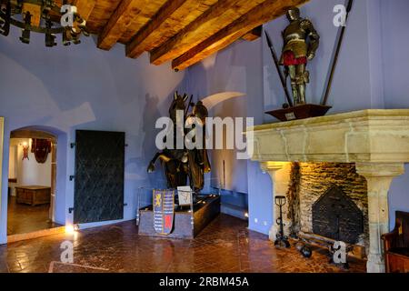 France, Aveyron (12), Belcastel, labellisés les plus beaux villages de France Banque D'Images