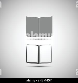 Conception d'icône de livre ou de carnet de notes Illustration de Vecteur