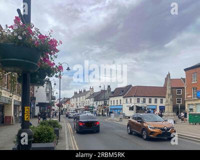 ROYAUME-UNI. 10 juillet 2023. Selby, Royaume-Uni. Lundi 10 juillet 2023. Centre-ville de Selby. Une double élection aura lieu dans la circonscription de Selby et Ainsty le 20 juillet. Photo : Richard Gray/Alamy Live News Banque D'Images