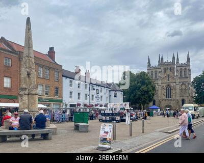 ROYAUME-UNI. 10 juillet 2023. Selby, Royaume-Uni. Lundi 10 juillet 2023. Centre-ville de Selby. Une double élection aura lieu dans la circonscription de Selby et Ainsty le 20 juillet. Photo : Richard Gray/Alamy Live News Banque D'Images