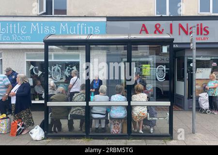 ROYAUME-UNI. 10 juillet 2023. Selby, Royaume-Uni. Lundi 10 juillet 2023. Centre-ville de Selby. Une double élection aura lieu dans la circonscription de Selby et Ainsty le 20 juillet. Photo : Richard Gray/Alamy Live News Banque D'Images