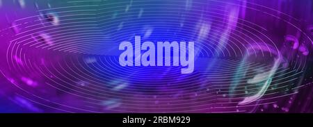 Motif futuriste abstrait coloré comme arrière-plan. Conception de bannière Banque D'Images