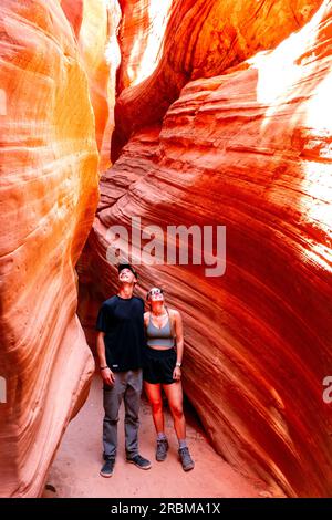 Peek-A-Boo Slot Canyon près de Kanab Utah USA Banque D'Images