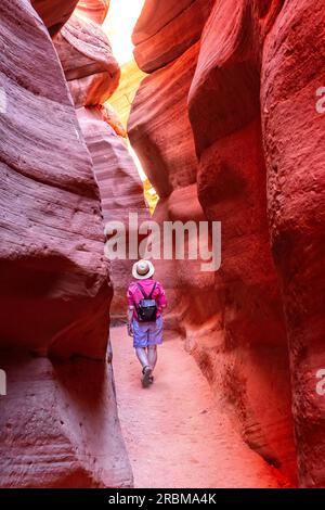 Peek-A-Boo Slot Canyon près de Kanab Utah USA Banque D'Images