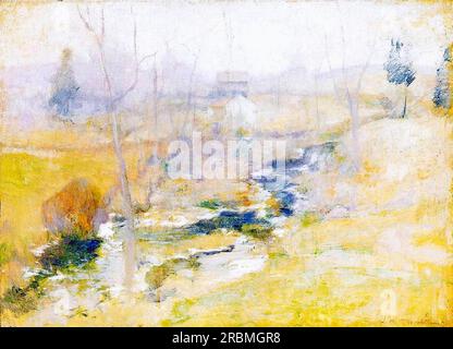 Fin de l'hiver 1895 par John Henry Twachtman Banque D'Images