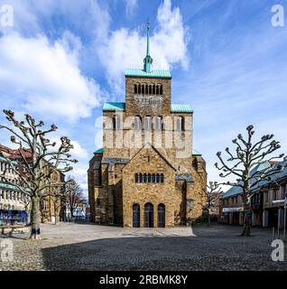 Cathédrale de Minden de St. Gorgonius et St. Peter, Minden, Rhénanie du Nord-Westphalie, Allemagne Banque D'Images