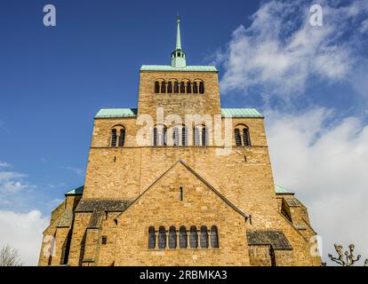 Cathédrale de Minden de St. Gorgonius et St. Peter, Minden, Rhénanie du Nord-Westphalie, Allemagne Banque D'Images